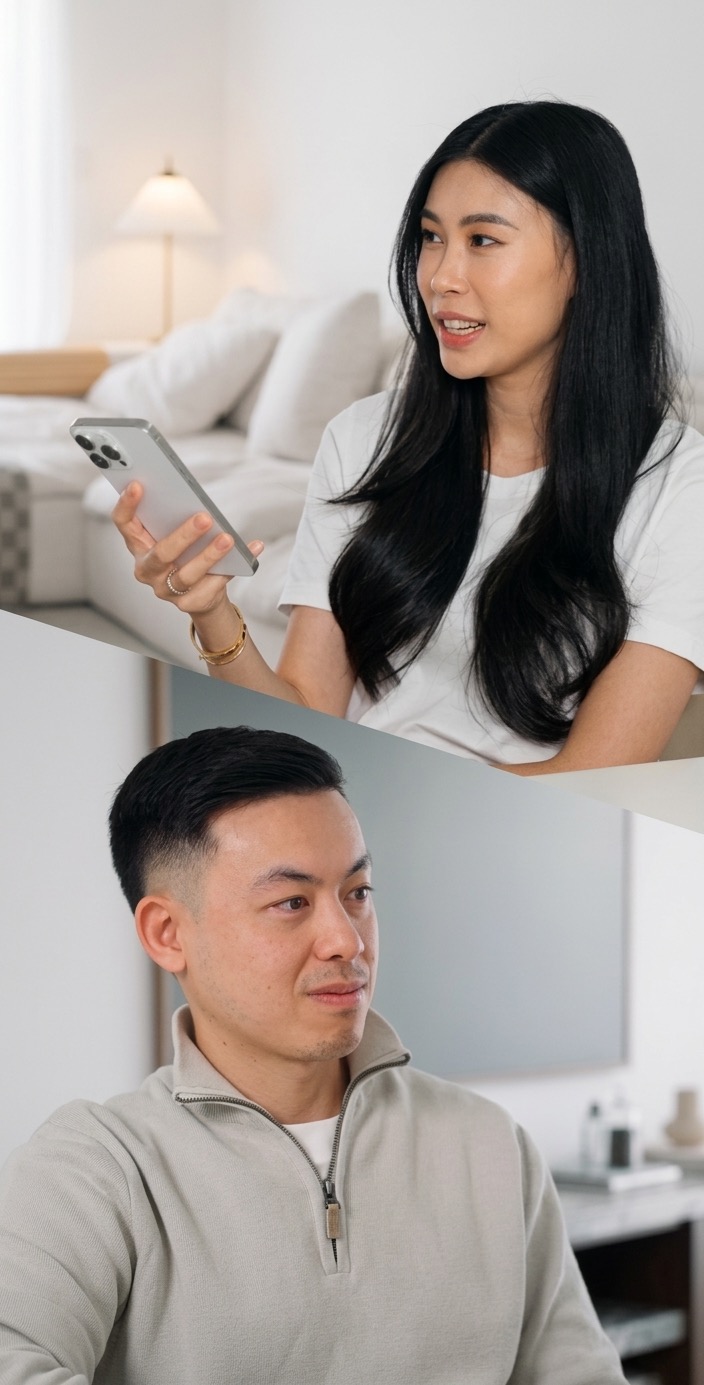 Peter with client consultation